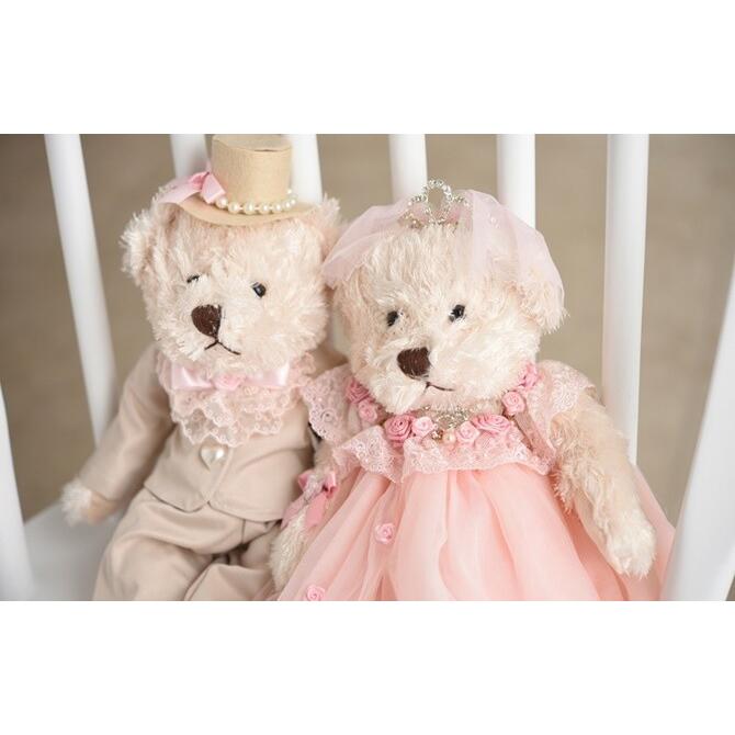 大人気 ペアベアー テディベア くま 熊 ぬいぐるみ ヨーロピアンお座り こどもの日 プレゼント 知育玩具 タイプ ペアベアー1点 Casermel Pt