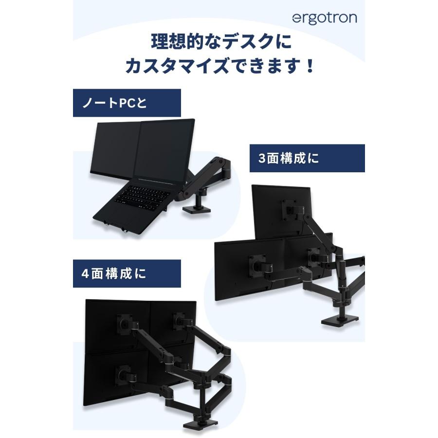 エルゴトロン（ergotron） LX Pro モニターアーム デスクマウント