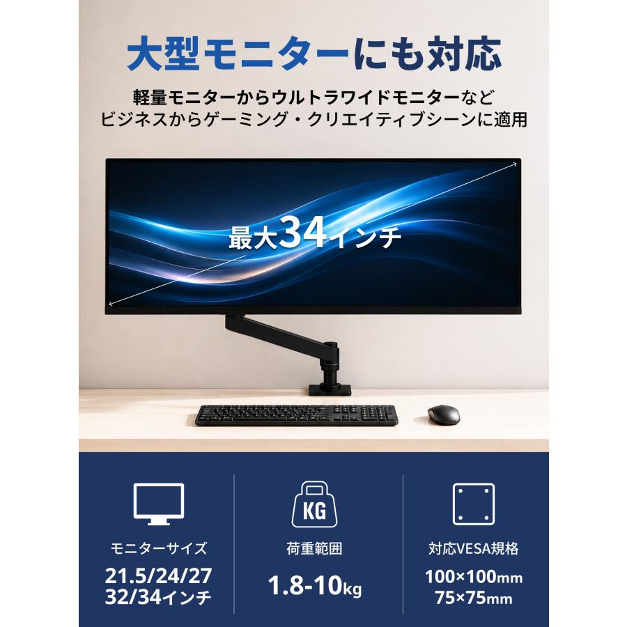 エルゴトロン（ergotron） LX Pro モニターアーム ディスプレイアーム
