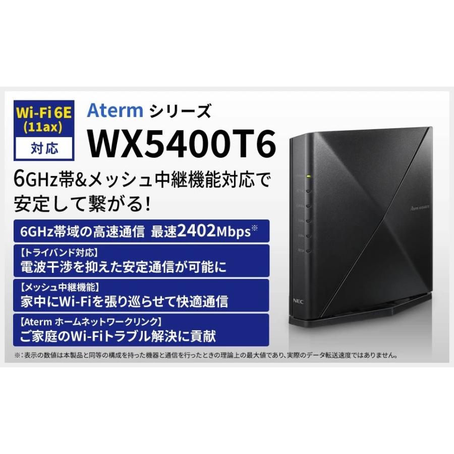 NECプラットフォームズ Aterm WX5400T6 PA-WX5400T6 : シネックス