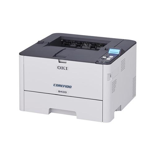 OKI 7年間無償保証/メンテナンス品無償提供 A4モノクロLEDプリンター 高解像度・高耐久性を兼ね備えたコンパクトモデル COREFIDO EX B433DN