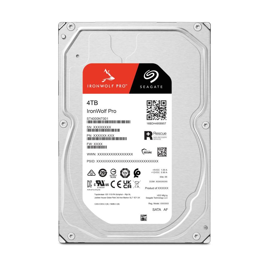 Seagate シーゲイト IronWolf Pro 3.5インチ 4TB 内蔵ハードディスク HDD 5年保証 SATA 6Gb/s 7200RPM 256MB 512E 日本正規代理店品 ST4000NT001｜synnex｜02