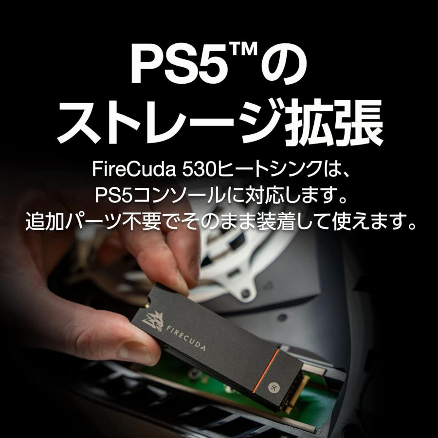Seagate（シーゲイト） FireCuda 530R M.2 内蔵 SSD ヒートシンク付き