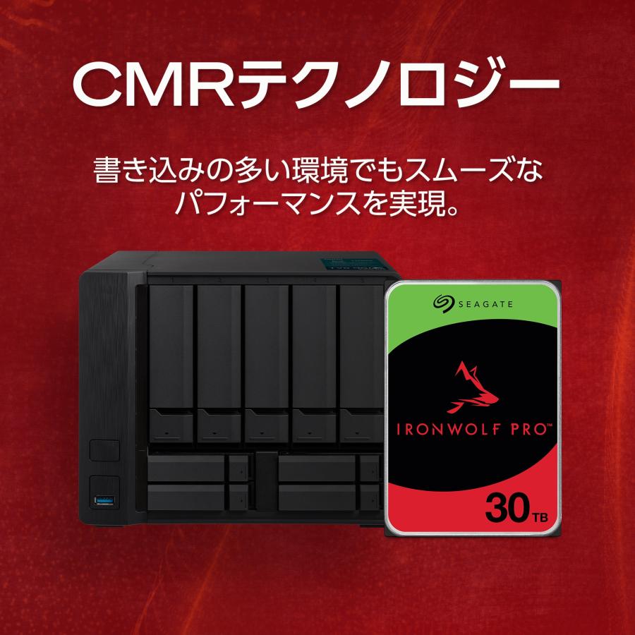 Seagate（シーゲイト） IronWolf Pro 3.5インチ 30TB 内蔵
