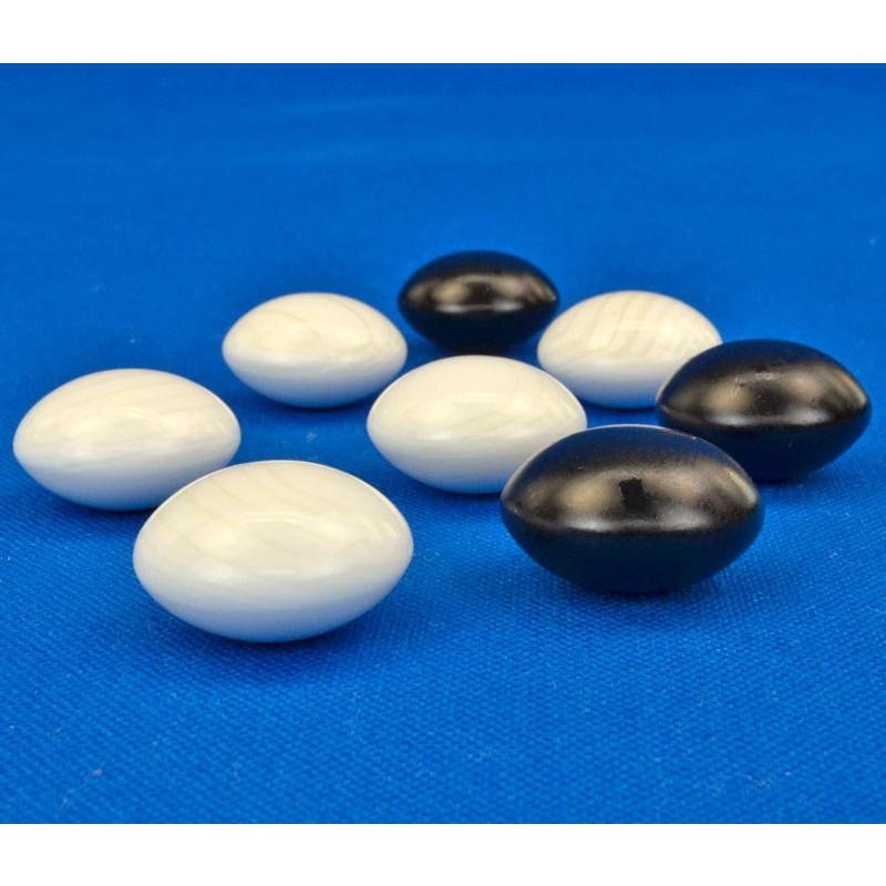 本蛤碁石本那智黒石（雪印）22号～45号 碁石 日向特製蛤碁石 22号 徳用