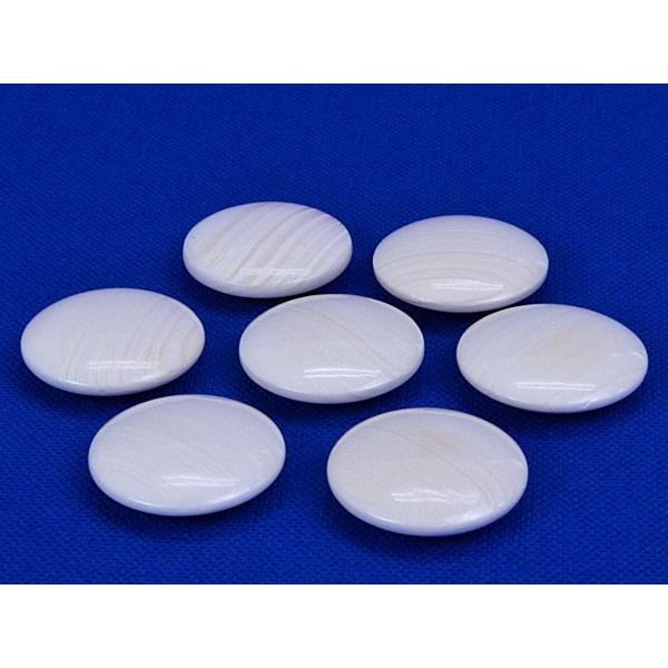 宮崎県伝統的工芸認定碁石日向特産蛤碁石 25号 月印(厚み7.0mm)※証明書