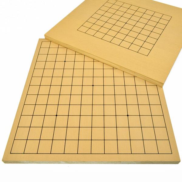 囲碁盤 木製新桂13路9路盤 ※手軽ですが一体式の木製盤です【囲碁将棋