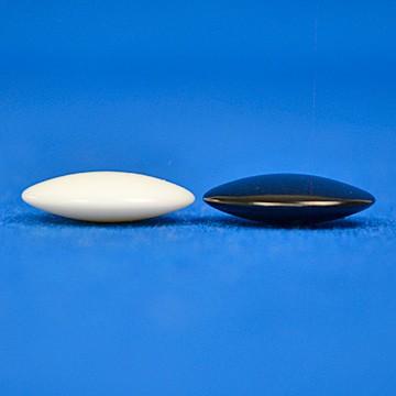 木製新桂9路13路囲碁セット（プラスチック碁石椿白石84粒黒石85粒・紙