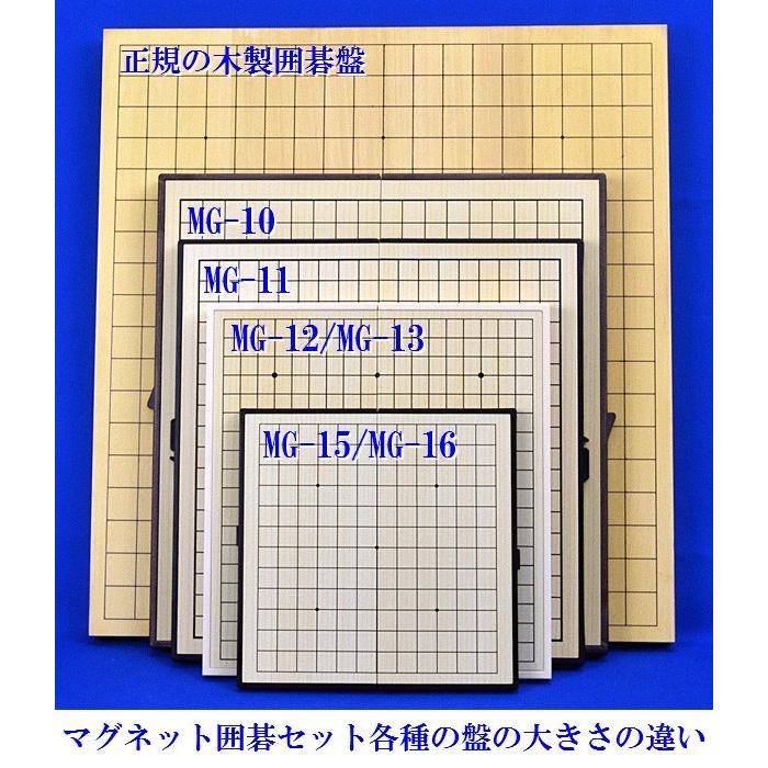マグネット囲碁セット MG12 碁石正数 囲碁盤サイズ横24cm×縦26cm 外出