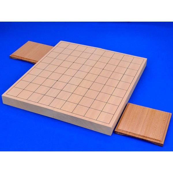将棋盤 新桂10号折将棋盤(駒台付) 将棋盤サイズ32cm×35cm×厚み約3cm
