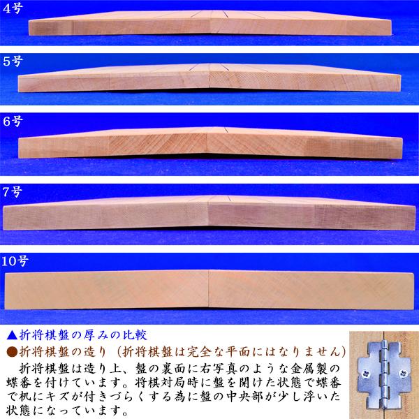 小型折将棋盤新桂4号 将棋盤サイズ26cm×30cm×厚み約1.2cm【囲碁将棋専門店の将碁屋】｜syogoya｜05