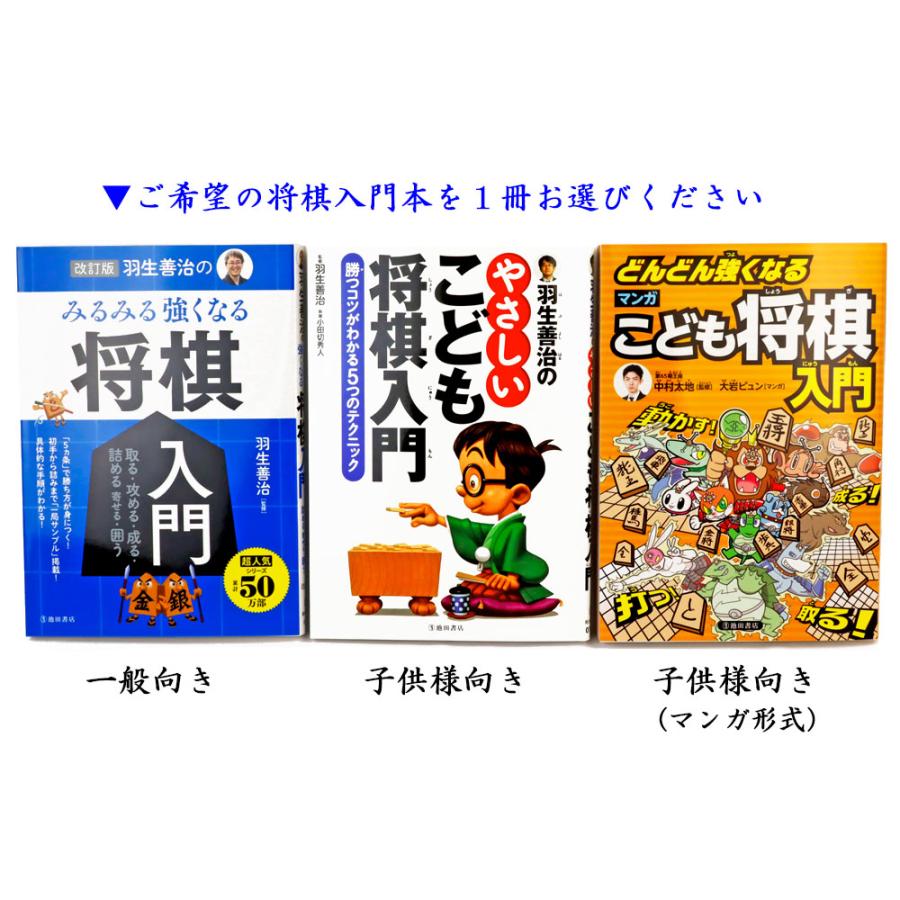 木製将棋入門セット 銀 新桂2寸足付将棋盤/白椿上彫駒/駒台/将棋入門本