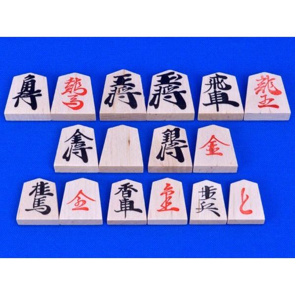 新桂2寸ハギ足付将棋盤セット(将棋駒樺材優良押し駒)【囲碁将棋専門店