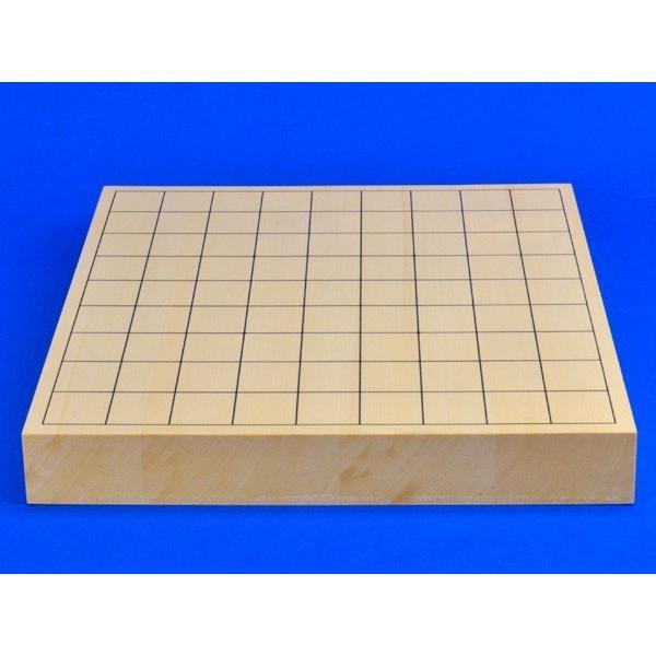 将棋セット ヒバ1寸5分卓上将棋盤セット(木製将棋駒白椿上彫駒)【囲碁