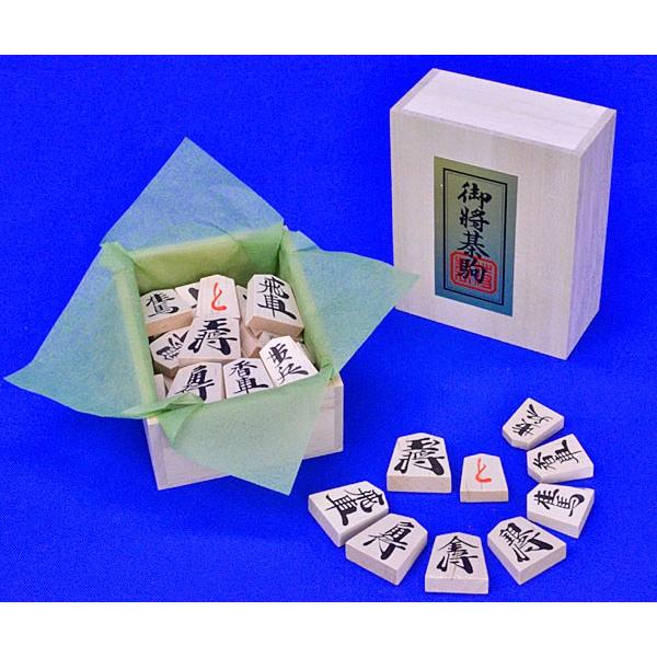 木製将棋セット ヒバ1寸5分卓上将棋盤セット【特売品】(木製将棋駒樺材