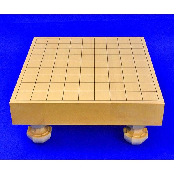 将棋セット ヒバ2寸ハギ足付将棋盤セット(将棋駒白椿上彫駒 将棋セット ヒバ2寸ハギ足付将棋盤セット(将棋駒白椿上彫駒