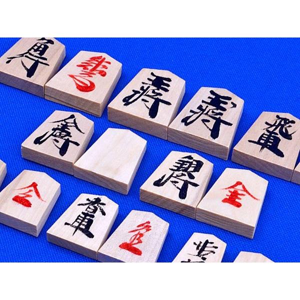 将棋セット 新桂6号折将棋盤セット(木製将棋駒新槙書き駒) : 囲碁将棋