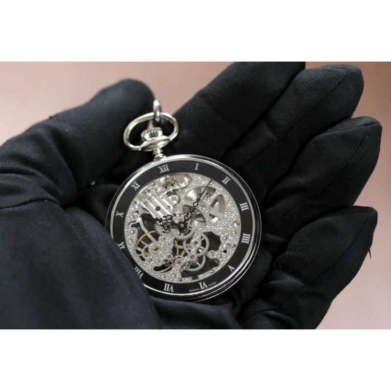 EPOS 懐中時計 スケルトン機構 ホワイト 手巻き エポス スケルトン 8日