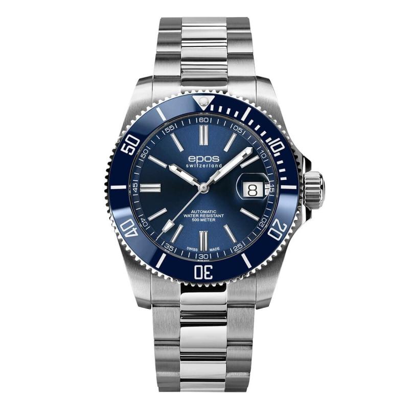 エポス EPOS(エポス)/3504 Diver/ダイバーズウォッチ/3504BL ブルー  