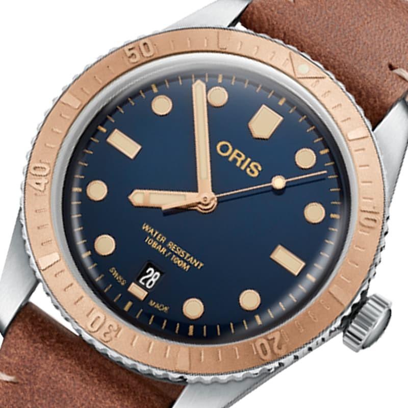 くすみ水色 オリス(Oris)ダイバーズ65（Divers Sixty-Five）733 7707