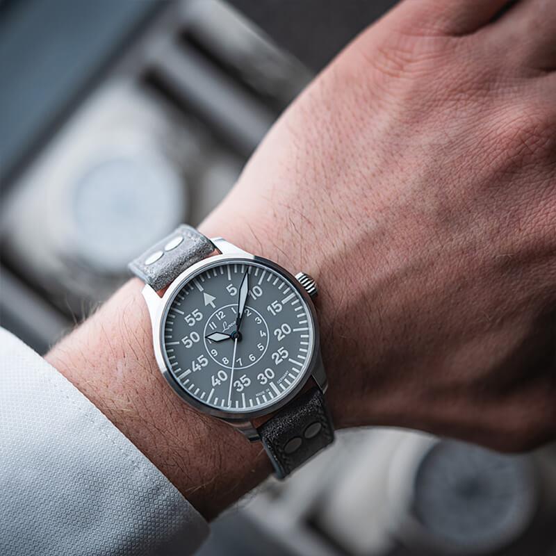 Laco（ラコ） パイロット アーヘン39 グラウ 自動巻き グレー 39mm 
