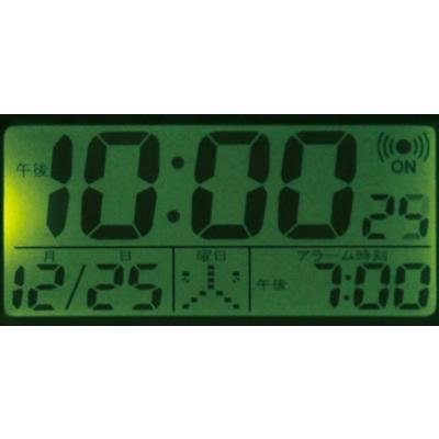 ケロクロック2 白 RHYTHM（時計） リズム時計 RHYTHM 目覚まし時計 デジタル時計