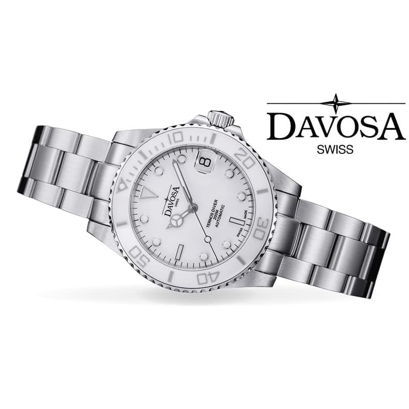 DAVOSA（ダボサ）TERNOS MEDIUM（テルノス ミディアム）/自動巻き/36.5mm経/ 166.195.10 ホワイト 腕時計 正規輸入品の画像