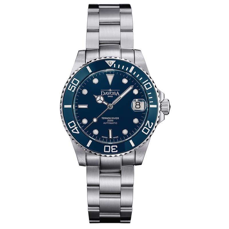 DAVOSA（ダボサ）TERNOS MEDIUM（テルノス ミディアム）/自動巻き/36.5mm径/ 166.195.40 ブルー 腕時計 正規輸入品  : 9827048 : Bef クラブ ヤフー店 - 通販 - Yahoo!ショッピング