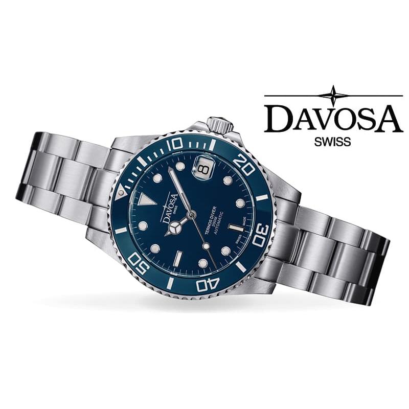DAVOSA（ダボサ）TERNOS MEDIUM（テルノス ミディアム）/自動巻き/36.5mm径/ 166.195.40 ブルー 腕時計 正規輸入品の画像