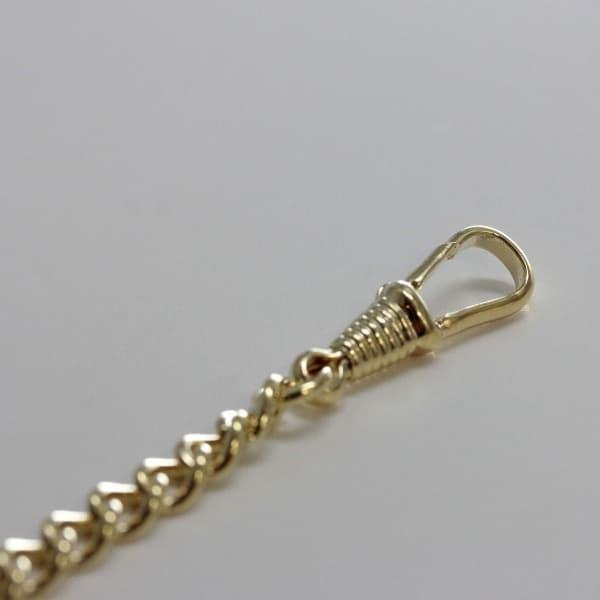 懐中時計用ダブルアルバートチェーン Tバー/ゴールド 99X-GOLD-D