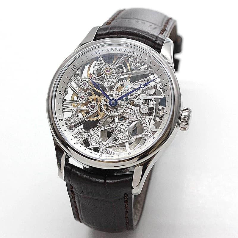AEROWATCH アエロ（AERO) /スケルトン/手巻き式/A50981AA01