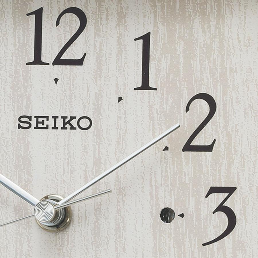 SEIKO（セイコー） 木目柄 電波置き時計 BZ237A プレート文字刻印可能
