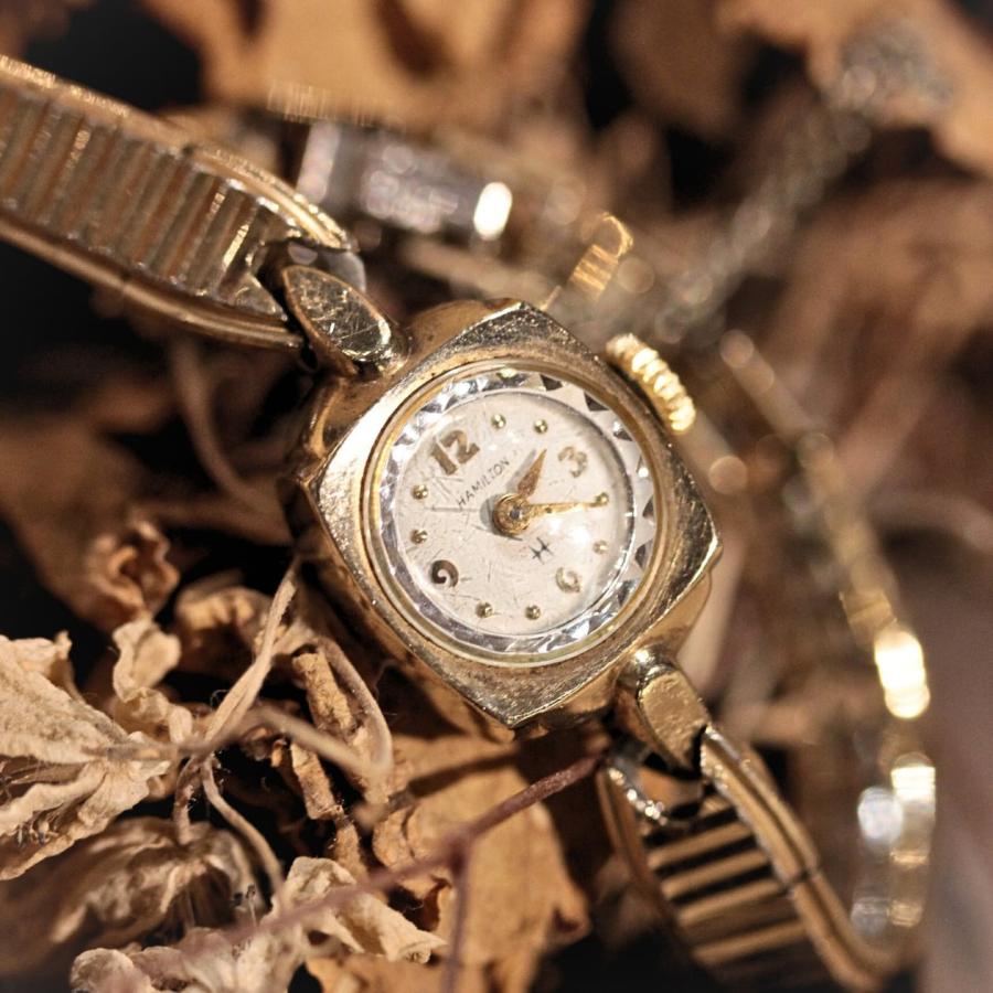 HAMILTON 手巻き時計 レディース ビンテージ1940-1960'sハミルトンHAMILTON手巻き式レディース腕時計