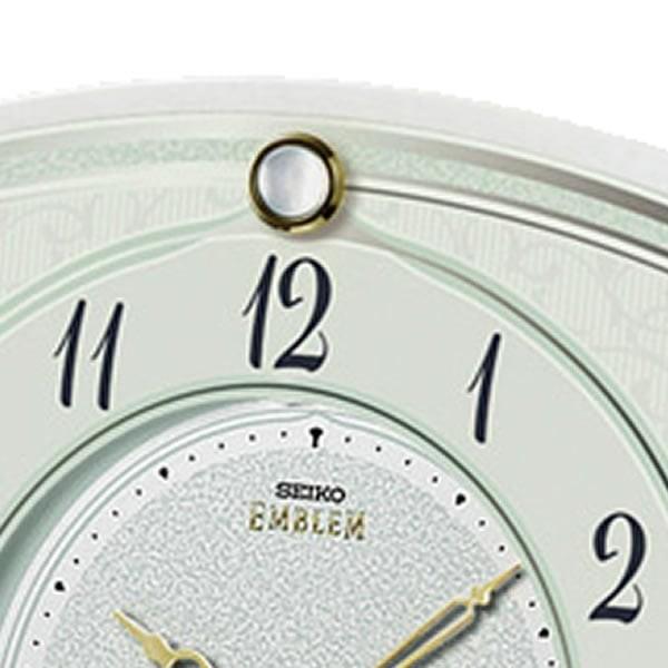 セイコー大理石枠クォーツ置時計 エムブレム