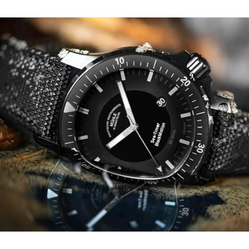 Mühle-Glashütte M1-31-03 自動巻き腕時計 MUHLE GLASHUTTE（ミューレ グラスヒュッテ） Sea-Timer BlackMotion