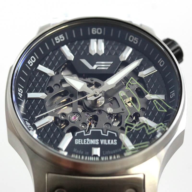 VOSTOK EUROPE（ボストークヨーロッパ） アイアンウルフ(Iron Wolf) 自動巻き スケルトン 腕時計 NH72-592A706 正規輸入品｜syohbido-store｜04