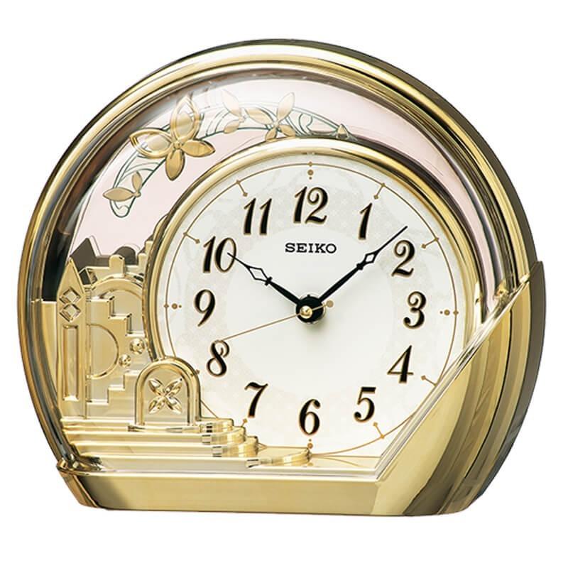 SEIKO セイコー 振り子付 クオーツ置き時計 PW428G プレート文字