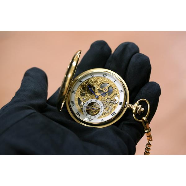 懐中時計 Rapport Amazon | [ラポート]Rapport 両開き手巻き式 スケルトン