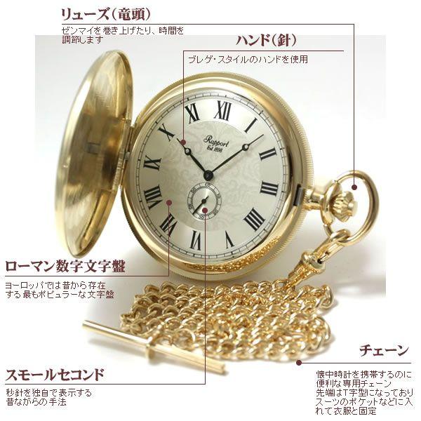 懐中時計 Rapport RAPPORT ラポート/懐中時計/クォーツ/ハンターケース/クォーツ