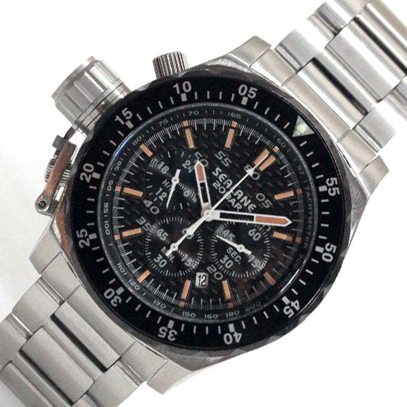 SEALANE（シーレーン） クォーツ 1/5秒クロノグラフ 腕時計 SE55-MBO