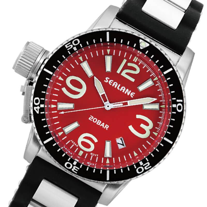 SEALANE SEALANE(シーレーン) クォーツ 直径48mm 腕時計 レッド SE57
