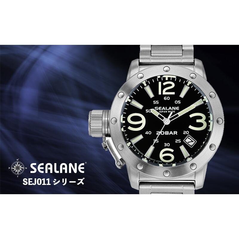 SEALANE(シーレーン) MADE IN JAPAN(日本製)/クォーツ 腕時計/SEJ011-MBK｜syohbido-store｜03