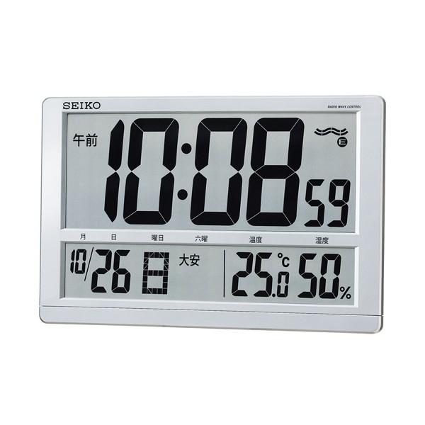 セイコーデジタル電波掛け置き兼用時計SQ433S プレート文字刻印可能｜syohbido-store
