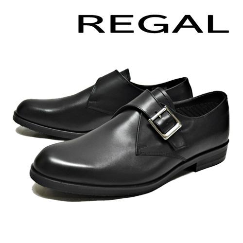 リーガル黒 レザー ダブルモンクストラップ 靴 25 EEE 日本製