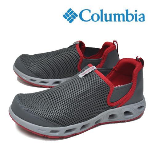 Columbia キッズハイカットシューズ グレー/レッド