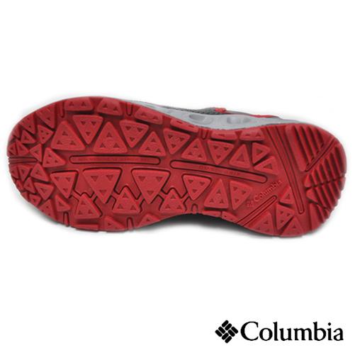 Columbia キッズハイカットシューズ グレー/レッド