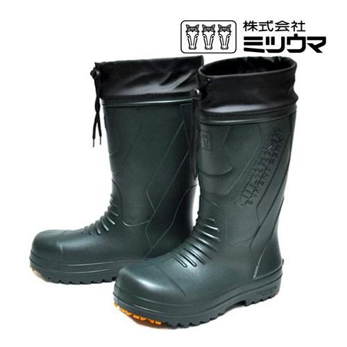 北海道 ミツウマ 長靴 セフティー Er 29 濃グリーン 防寒長靴 軽量 雪道対応 フード付き 安全ガード 防水 防寒断熱 メンズ 紳士長靴 Er29 Gr 暑寒岳 通販 Yahoo ショッピング