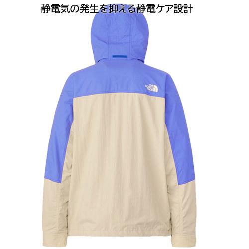 THE NORTH FACE ノースフェイス アウター ジャケット ハイドレナウィンドジャケット NP72131-GS グラベル×ソーラーブルー フード付き 撥水 静電ケア設計 メンズ｜syokandake｜02