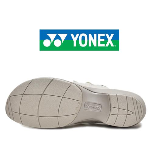 YONEX ヨネックス 靴 サンダル シューズ パワークッション SDL14 パールホワイト 白 衝撃吸収 サイドファスナー 靴幅3.5E 紐靴 婦人 レディース｜syokandake｜05