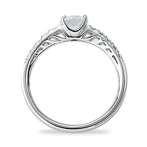 Pt900ダイヤモンドリング0.5ctup/中央宝石鑑定書付/プラチナ